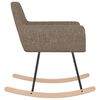 vidaXL Silla mecedora de tela gris taupe