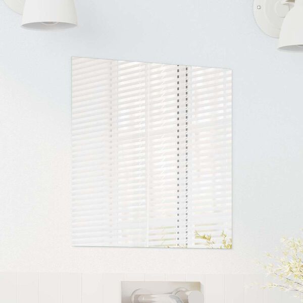 vidaXL Espejo de pared Cuadrado 40 x 40 cm vidrio templado