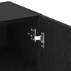 vidaXL Conjunto de mueble de TV Roble Negro 40,5 x 30 x 102 cm