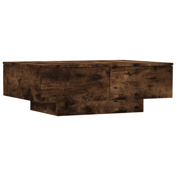 vidaXL Mesa de centro madera contrachapada roble ahumado 90x60x31 cm