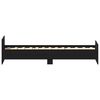 vidaXL Estructura de cama sin colch&oacute;n roble negro 90x190 cm