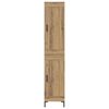 vidaXL Alacena Roble artesanal 34,5 x 34 x 180 cm Madera contrachapada