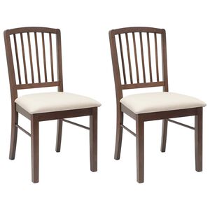 vidaXL Sillas de comedor 2 pcs Marr&oacute;n Claro 50 x 52,5 x 91 cm