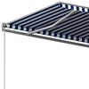 vidaXL Toldo de pie autom&aacute;tico azul y blanco 400x300 cm
