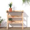 vidaXL Mesa para plantas con estantes madera maciza abeto 78x38x82,5cm
