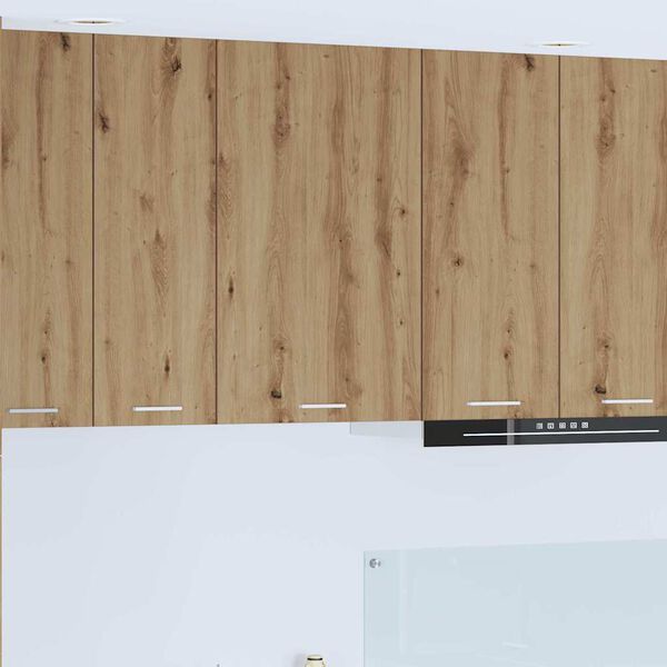 vidaXL Mueble colgante con puerta Roble Artesano y 50 x 31 x 80 cm