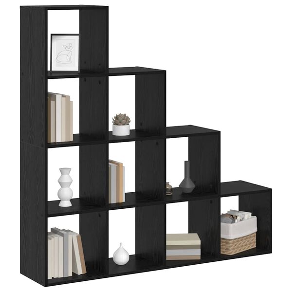 vidaXL Librer&iacute;a Separadora de Ambientes Roble Negro