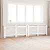 vidaXL Cubiertas para radiador 2 unidades MDF blanco 172x19x81,5 cm