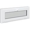 vidaXL Ventana de s&oacute;tano RISOR 100 x 40 cm PVC y vidrio Gris antracita