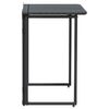 vidaXL Mesa de jard&iacute;n plegable de rat&aacute;n sint&eacute;tico negra 90x51x75 cm