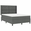 vidaXL Cama tipo Box Spring con colch&oacute;n Gris oscuro 160 x 200 cm tela
