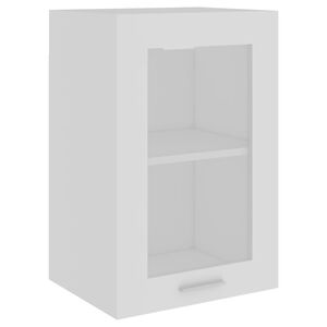 vidaXL Vitrina colgante "Lyon" de, color blanco, 40 x 31 x 60 cm, madera de ingenier&iacute;a