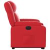 vidaXL Sill&oacute;n elevable el&eacute;ctrico cuero artificial rojo