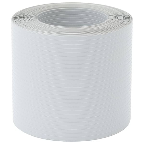 vidaXL Pantallas privacidad jardín 10 uds PVC gris claro 252,5x19 cm