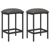 vidaXL Taburete de bar 2 uds. Gris Claro 40 x 32 x 74 cm