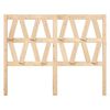 vidaXL Cabecero de cama madera maciza de pino 146x4x100 cm