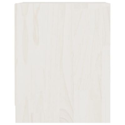 vidaXL Mesita de noche 2 uds madera de pino blanco 35,5x33,5x41,5 cm