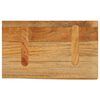 vidaXL Tablero de mesa borde natural madera maciza mango 60x30x2,5 cm