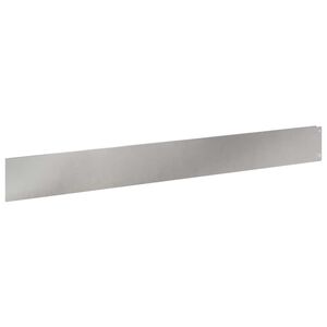 vidaXL Borde de C&eacute;sped 30 uds. 100 x 12 cm Acero Plateado