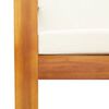 vidaXL Set de sof&aacute;s de jard&iacute;n con cojines 5 pzas madera maciza acacia