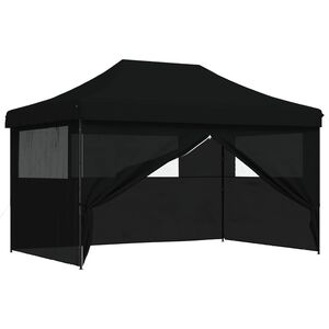 vidaXL Carpa de Fiesta 292 x 440 x 315 cm Negro Tela Oxford