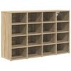 vidaXL Armario Zapatero con estante Roble Sonoma 103 x 30 x 67 cm