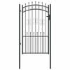vidaXL Puerta de Cerca con Punta de Lanza KAMPEN 103 x 175 cm Acero