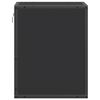 vidaXL Mesitas de noche de pared 2 unidades negra 40x31x39,5 cm