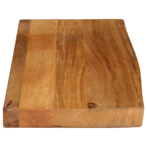 vidaXL Tablero de mesa borde natural madera maciza mango 90x40x2,5 cm