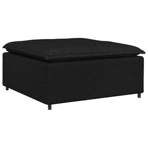 vidaXL M&oacute;dulo reposapi&eacute;s modular para Sof&aacute; negro 100x100x48 cm