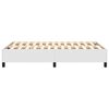 vidaXL Estructura de cama con somier cuero sint&eacute;tico blanco 120x200cm