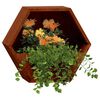 vidaXL Jardineras de pared 2 uds acero corten oxidado 46x10x40 cm