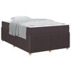 vidaXL Estructura de cama Marr&oacute;n Oscuro 120 x 190 cm tela