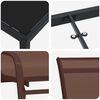vidaXL Conjunto de Comedor de Jard&iacute;n 5 pcs Marr&oacute;n y Negro