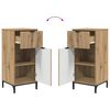 vidaXL Juego de muebles de baño con cajón 3 pcs Roble artesanal