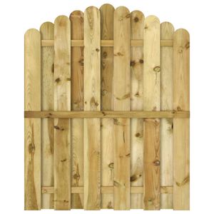 vidaXL Puerta de jard&iacute;n madera de pino impregnada 100x125 cm