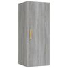 vidaXL Armario de pared madera contrachapada gris Sonoma 34,5x34x90 cm