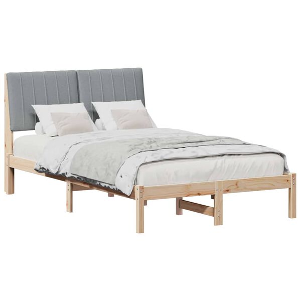 vidaXL Estructura de cama Marr&oacute;n 120 x 190 cm Madera de pino macizo