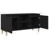 vidaXL Gabinete de TV Roble Negro 102 x 35 x 50 cm