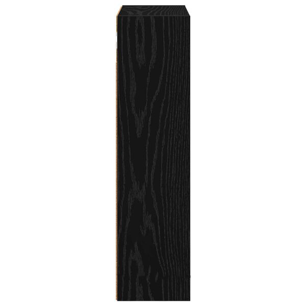 vidaXL Armario de pared para ba&ntilde;o Roble Negro 40 x 16 x 62,5 cm