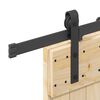 vidaXL Puerta corredera con herrajes madera maciza de pino 85x210 cm