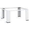 vidaXL Soporte pedestal para lavadora blanco