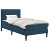 vidaXL Estructura de cama con colch&oacute;n Azul 80 x 200 cm Terciopelo