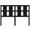 vidaXL Cabecero de cama madera maciza de pino negro 140,5x4x100 cm