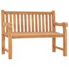 vidaXL Banco de jard&iacute;n de madera maciza de teca 114 cm