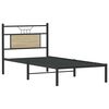 vidaXL Estructura de cama sin colch&oacute;n madera roble Sonoma 90x200 cm