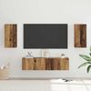 vidaXL Conjunto de mueble de TV 4 pcs Madera envejecida