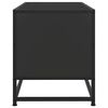 vidaXL Mueble de TV madera de ingenier&iacute;a y metal negro 100x34,5x40 cm