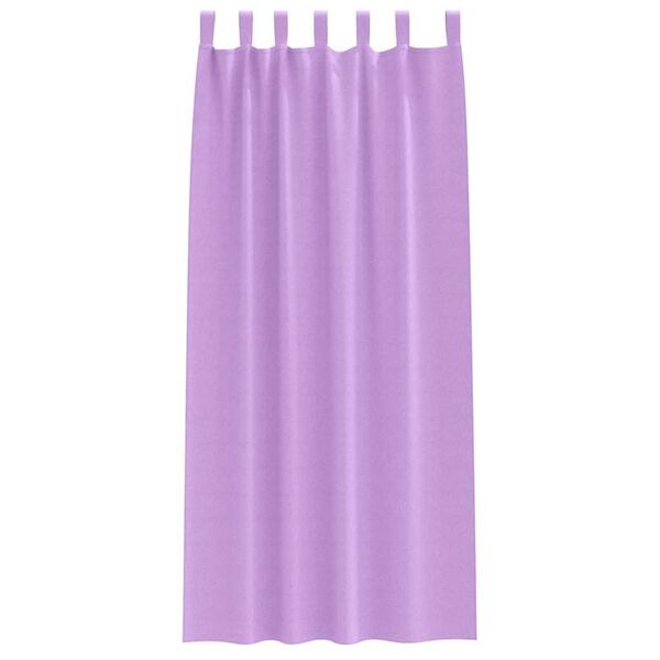 vidaXL Cortinas Opacas con Anillas 2 pcs Morado 225 x 140 cm Poli&eacute;ster