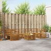 vidaXL Juegos de sof&aacute;s 8 pcs Natural Madera de Acacia S&oacute;lida